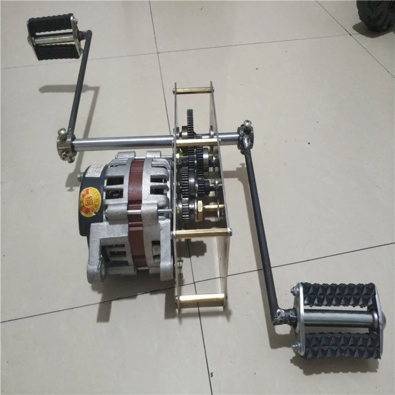 DC Pedal Generator Battery Charging AC Permanent Magnet Brushless High-power 12V 24V 2000W 220V 800W