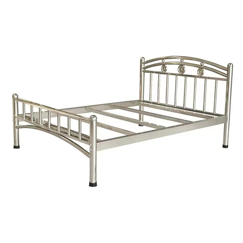 Rental house simple bed single double bed 1.2, 1.5 meters 1.8 meters bed frame