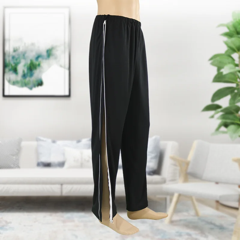 Easy To Wear and Take Off Both Sides of The Zipper Pants Elderly Nursing Pants After Fracture Paralysis Bed Convenient Pants New