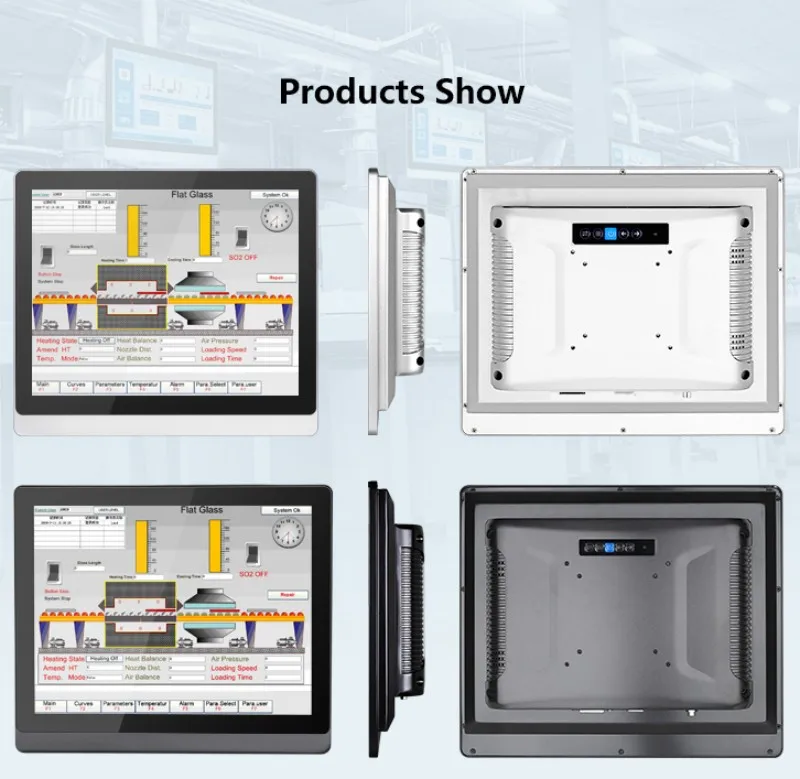 10.1 polegada 10mm moldura desktop vesa sem costura full HD LCD Touch Screen Painel de exibição à prova d'água IP65 Monitor industrial