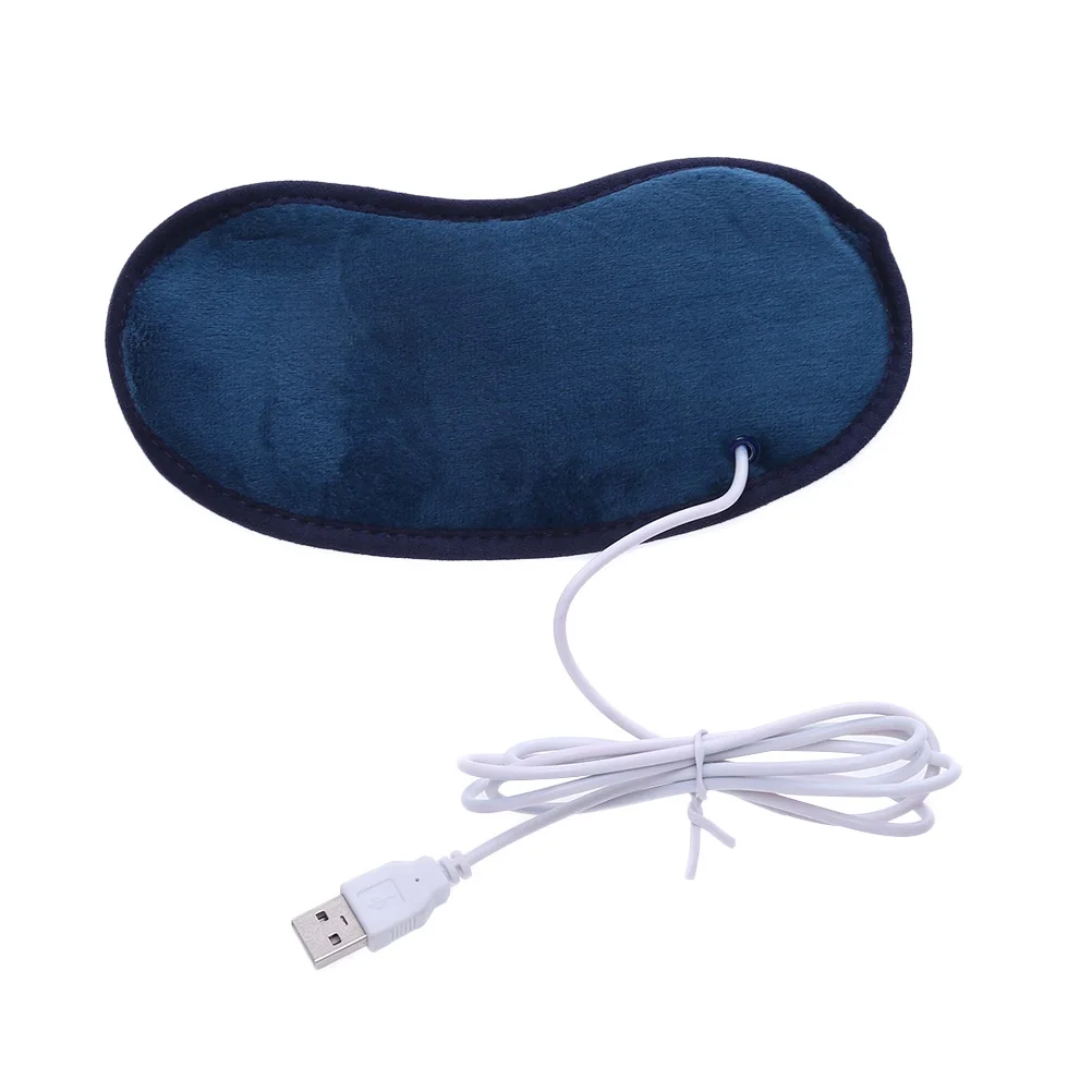 

Electric Heated Eye Mask 5V Usb Rechargeable For Headache Insomnia Fatigue Relaxation Blue