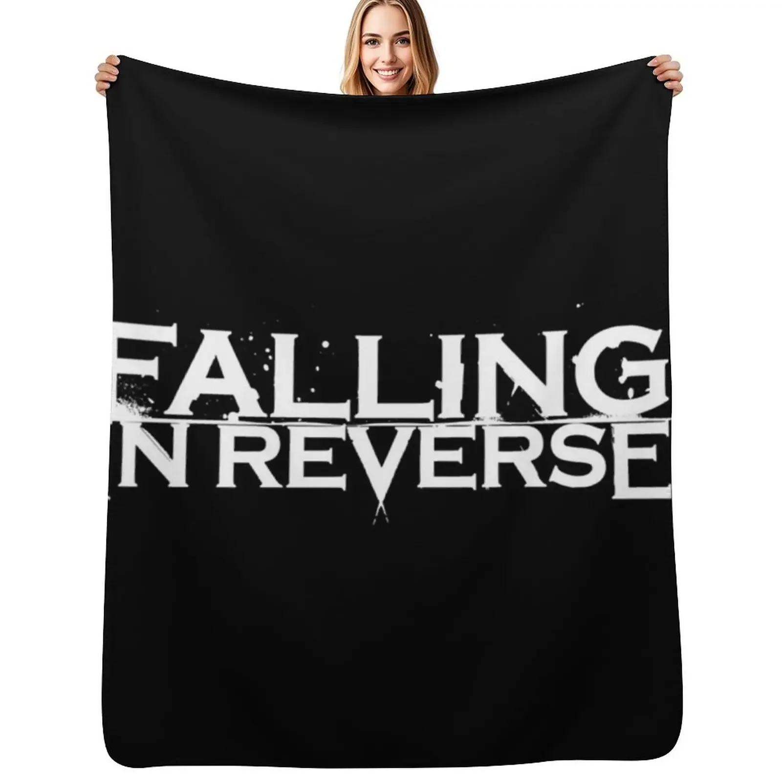 

Falling In Reverse logo Throw Blanket Luxury Soft Plush Plaid Bed covers Decorative Sofas Blanket