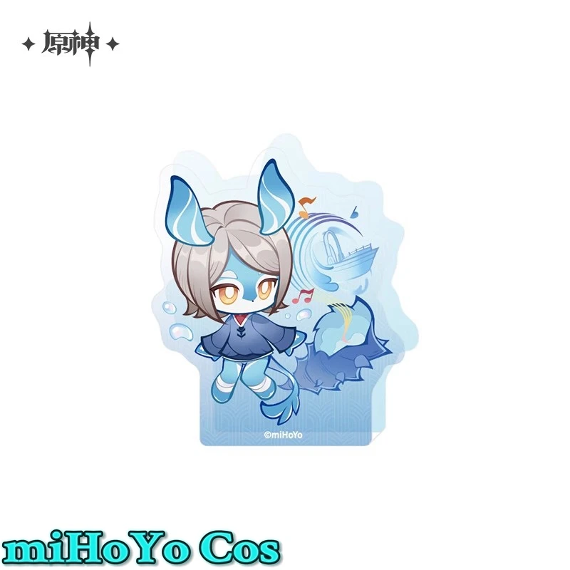 [حقيقي] لعبة miHoYo Genshin Impact Melusine Q. Ver Cosplay أكريليك لتزيين سطح المكتب ملحقات الرسوم المتحركة أنيمي هدية الهالوين
