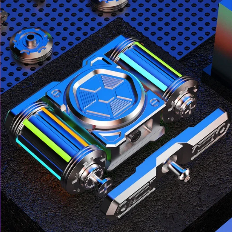 EDC Best Luminous Fidget Spinner Relieve Stress Relief Toy Antistresse Decompression Hand Metal Alloy Roller Children's Adults