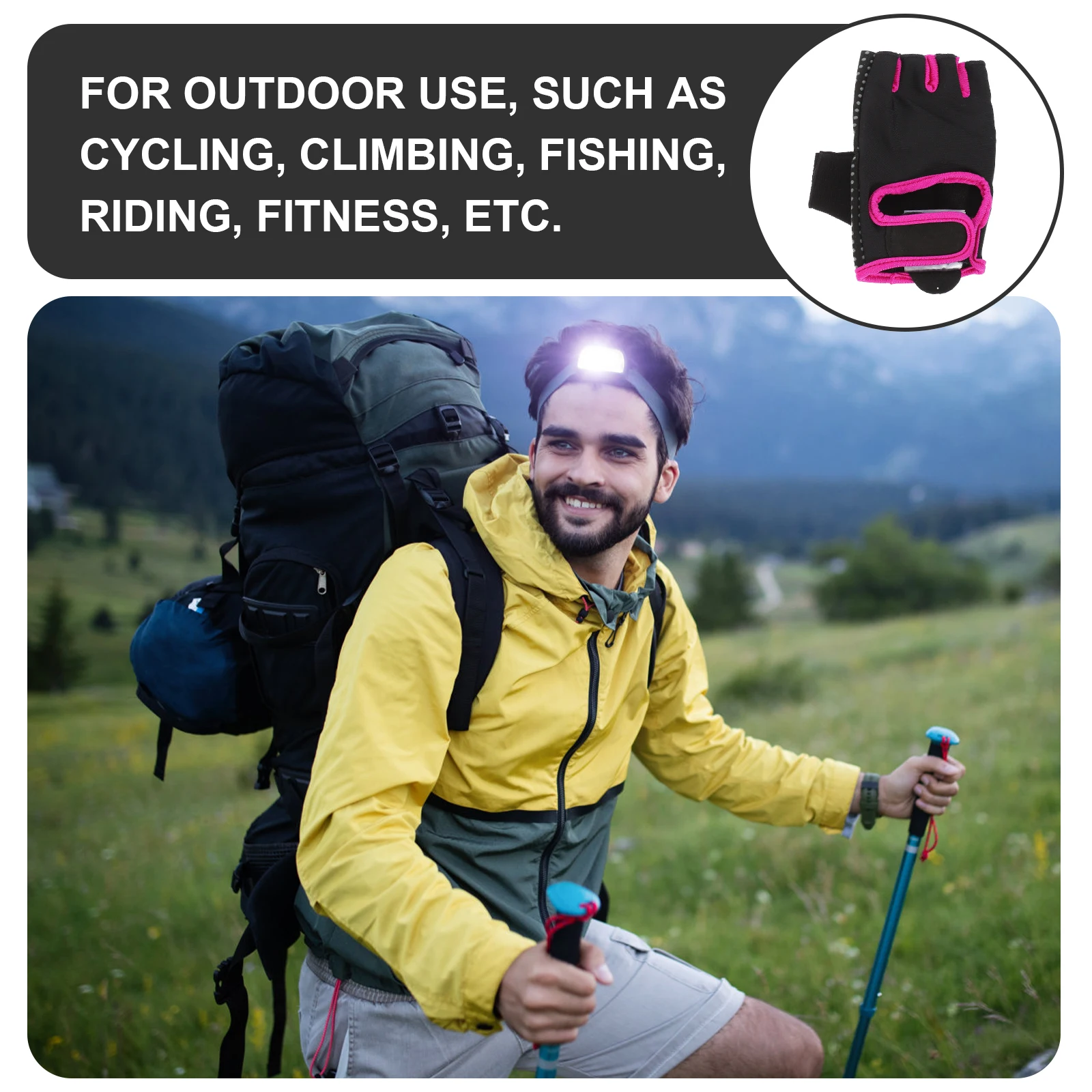 

Anti-slip Fitness Gloves Gym for Women Outdoor Training Half-finger Fingerless Hand
