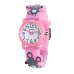 Girls Watch 3D Cartoon Waterproof Toddler Watch Gifts for Girls Age 2-12 Toys for 3 4 5 6 7 Year Old Kids Gifts Children Watches