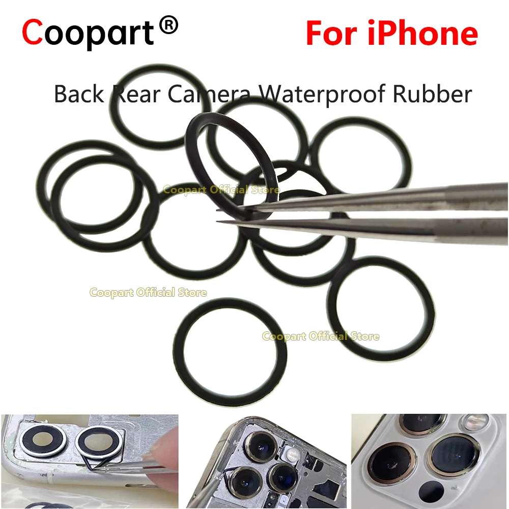 Back Rear Camera Waterproof Rubber Ring Seal Circle For iPhone X XR XS Max 11 12 13 pro max 14 Change Big Hole Back Cover