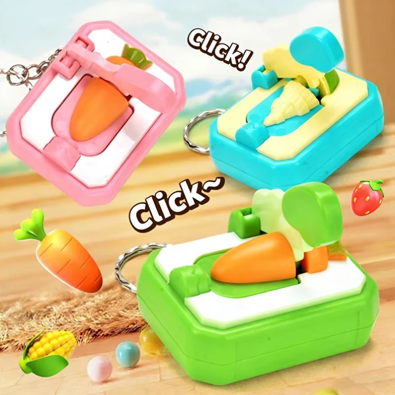 DIY Keychain Carrot-cutting Creative Mini Cutting Fun Stress-relieving Toy Interesting Toy Gift