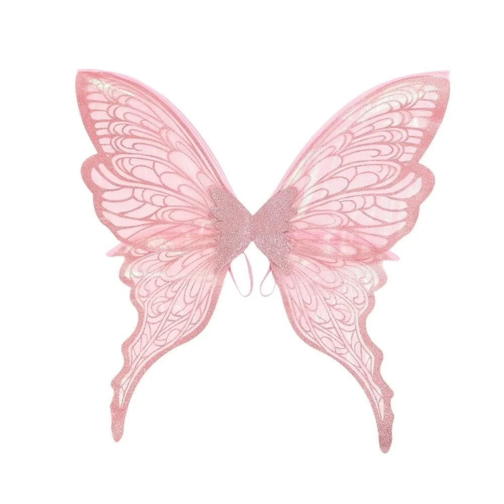 Beautiful Plastic Material Fairy Wings Sparkling Lightweight Butterfly Wings Multicolor Realistic Elf Wings Cosplay