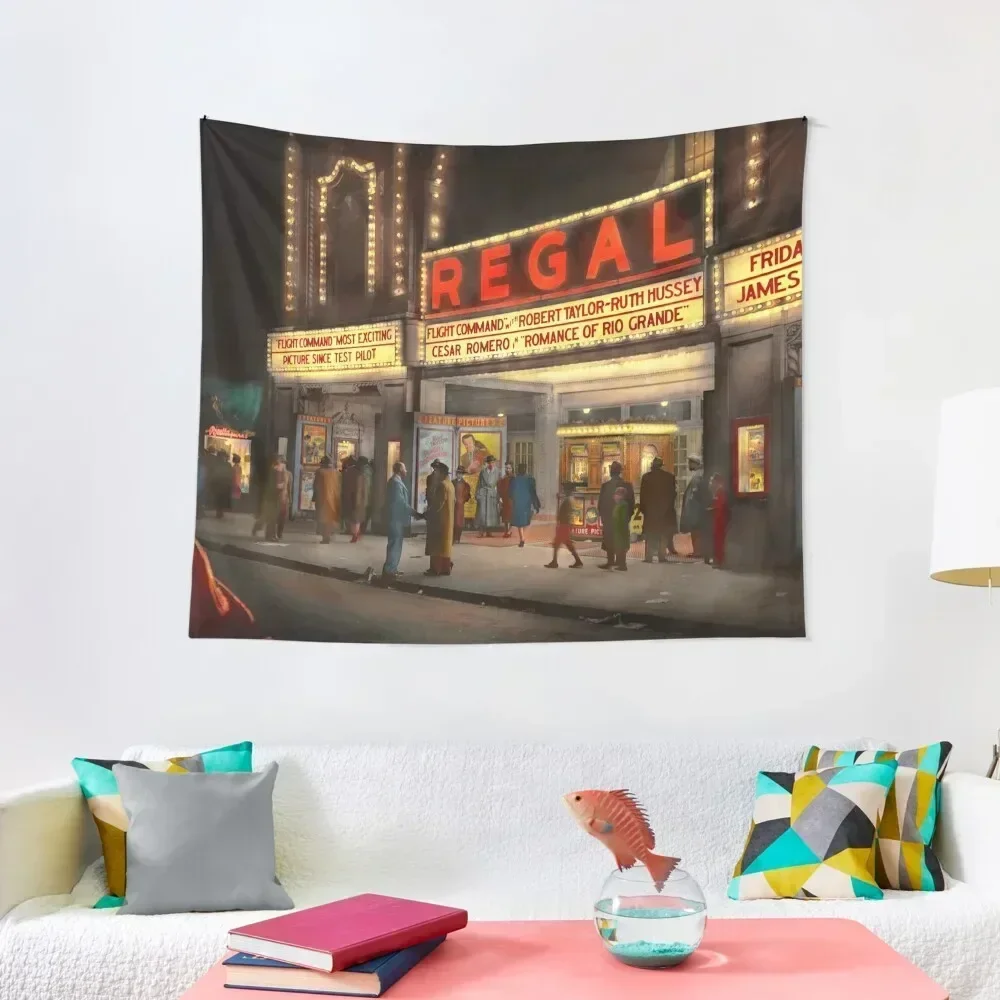 

City - Chicago IL - Nightlife at the Regal Theater 1941 Tapestry Wall Decorations Christmas Decoration Tapestry