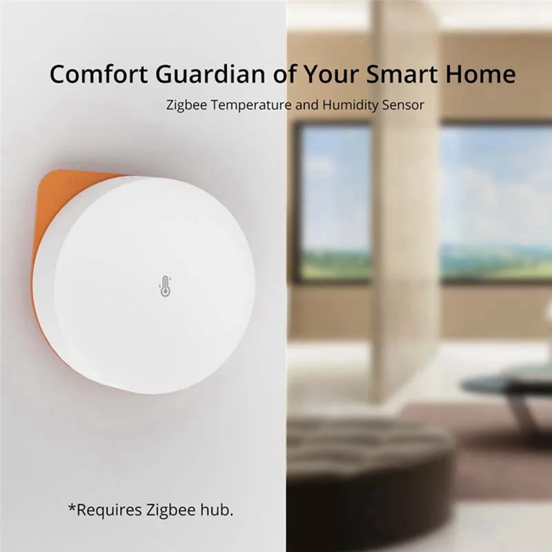 AB15-Zigbee Датчик температуры и влажности Термометр для умного дома, детектор Высокоточный монитор для Alexa Google Home