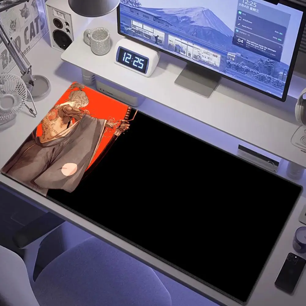 

Japanese Katana Mouse Pad Mouse Pad Desk Mouse Pad Cute HD Desk Pad Extended Gaming Keyboard Mats Large XXL Gamer Mousepad 90x40