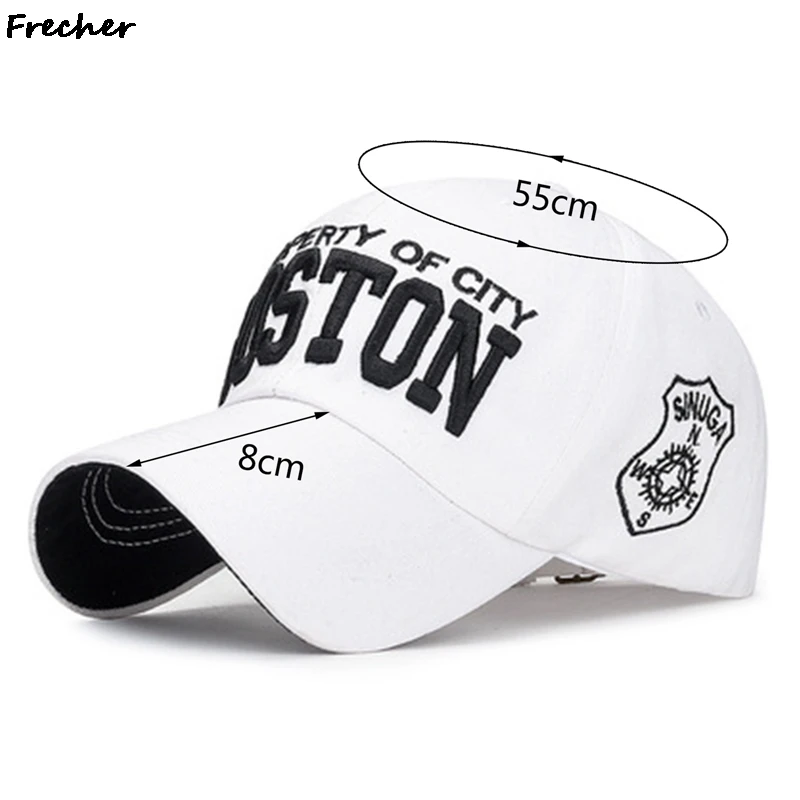 Unisex Letter Embroidery Baseball Caps Rock Hip Hop Visors Cap Fashion Street Snapback Hat Basketball Football Leisure Casquette