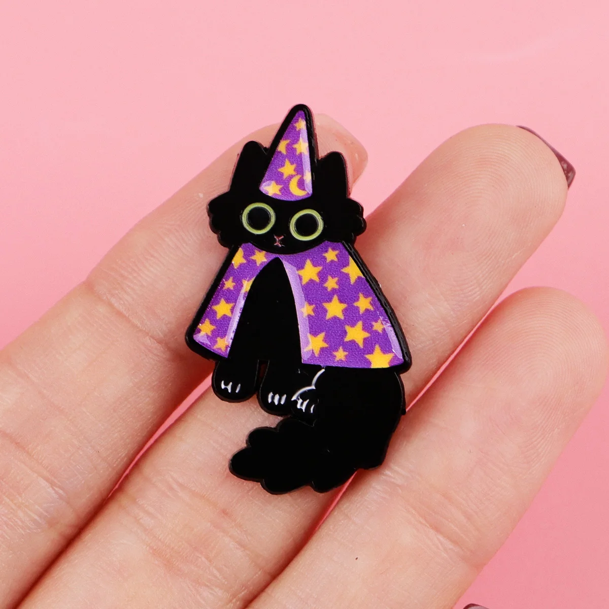 

Birthday Black Cat Cartoon Pin Cute Series Brooches on Clothing Accessories Backpack Alloy Brooch Badge Enamel Lapel Pins