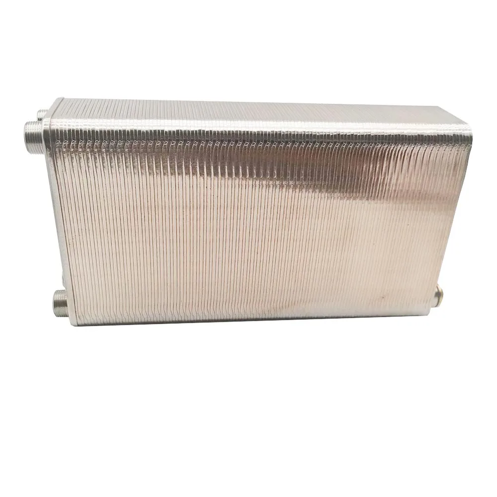 Imagem -03 - Placas Trocador de Calor Beer Wort Chiller Cooler 304 Aço Inoxidável Bspx1 Bsp para Casa Água Quente 24 32 38