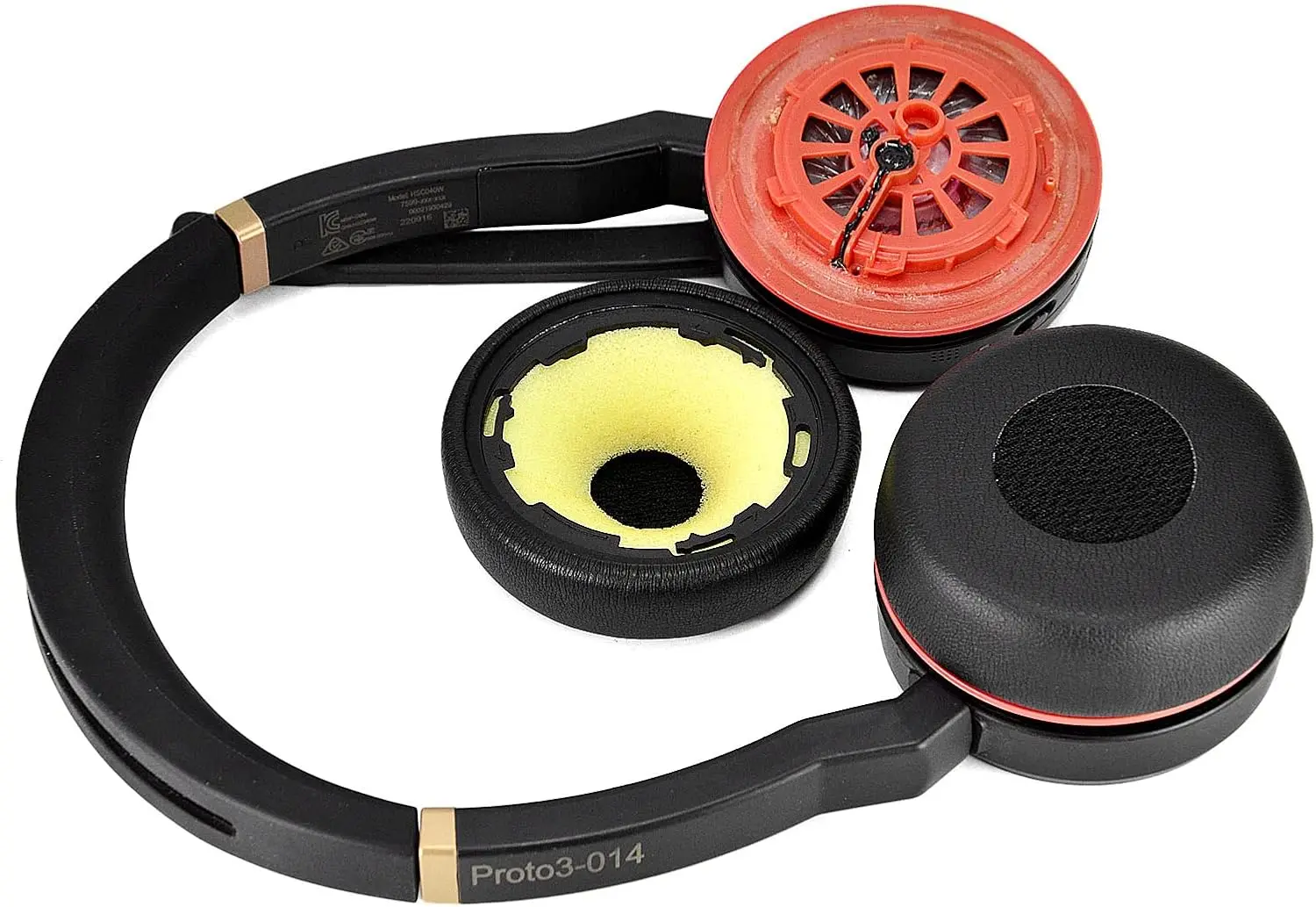 Coussinets d'oreille de remplacement Evolve 75 compatibles avec les casques Jabra Evolve 75, 75+ et 75 UC / 75 MS