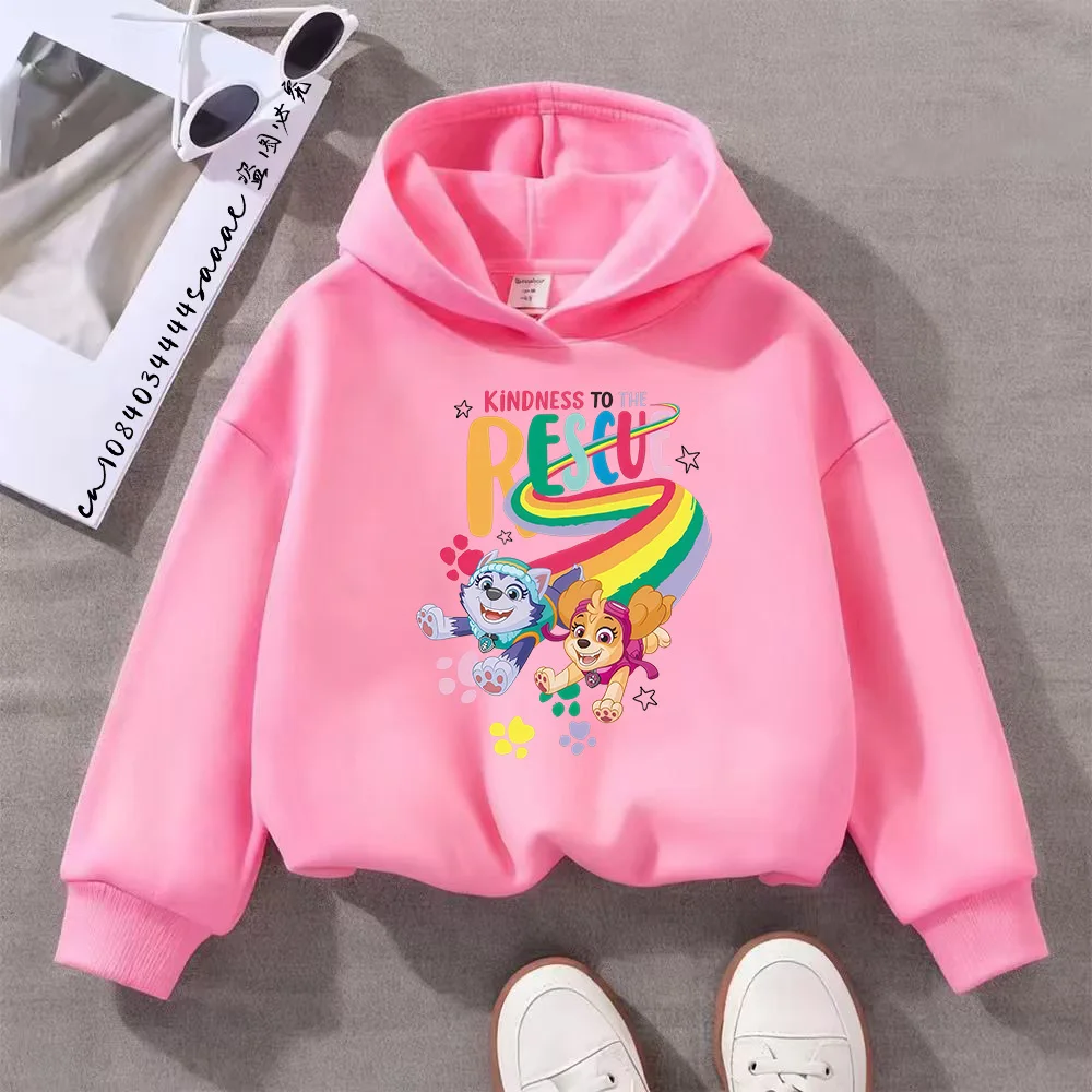 Paw Patrols Clothing for Boys Anime Cotton Sweatshirt Jumpers for Children Thin Tops Trendy Baby Clothes Kid Girl Fashion Hoodie