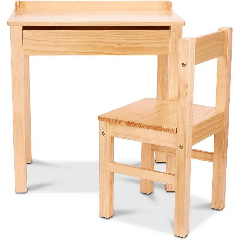 Melissa & Doug Wooden Lift-Top Desk & Chair Wooden child’s lift-top desk and chair