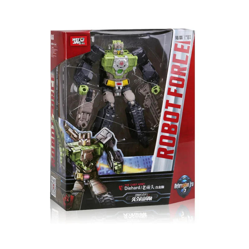 Weijiang Diehard Champsosaurs Zhuge-Fighter OS Titans Returns Skullcruncher Hardhead & Brainstorm Transformation Actionfigur