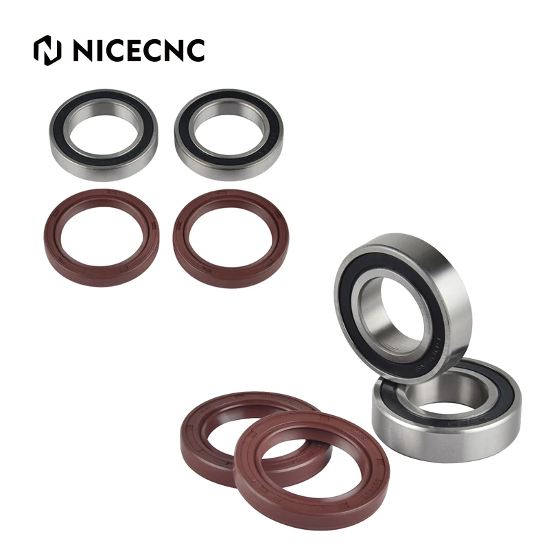 NICECNC For KTM EXC 300 TPi 6D XCW XCFW EXCF 500 450 350 300 250 125 SX SXF XC XCF 2003-2018 Front Rear Wheel Bearing Seal Kit