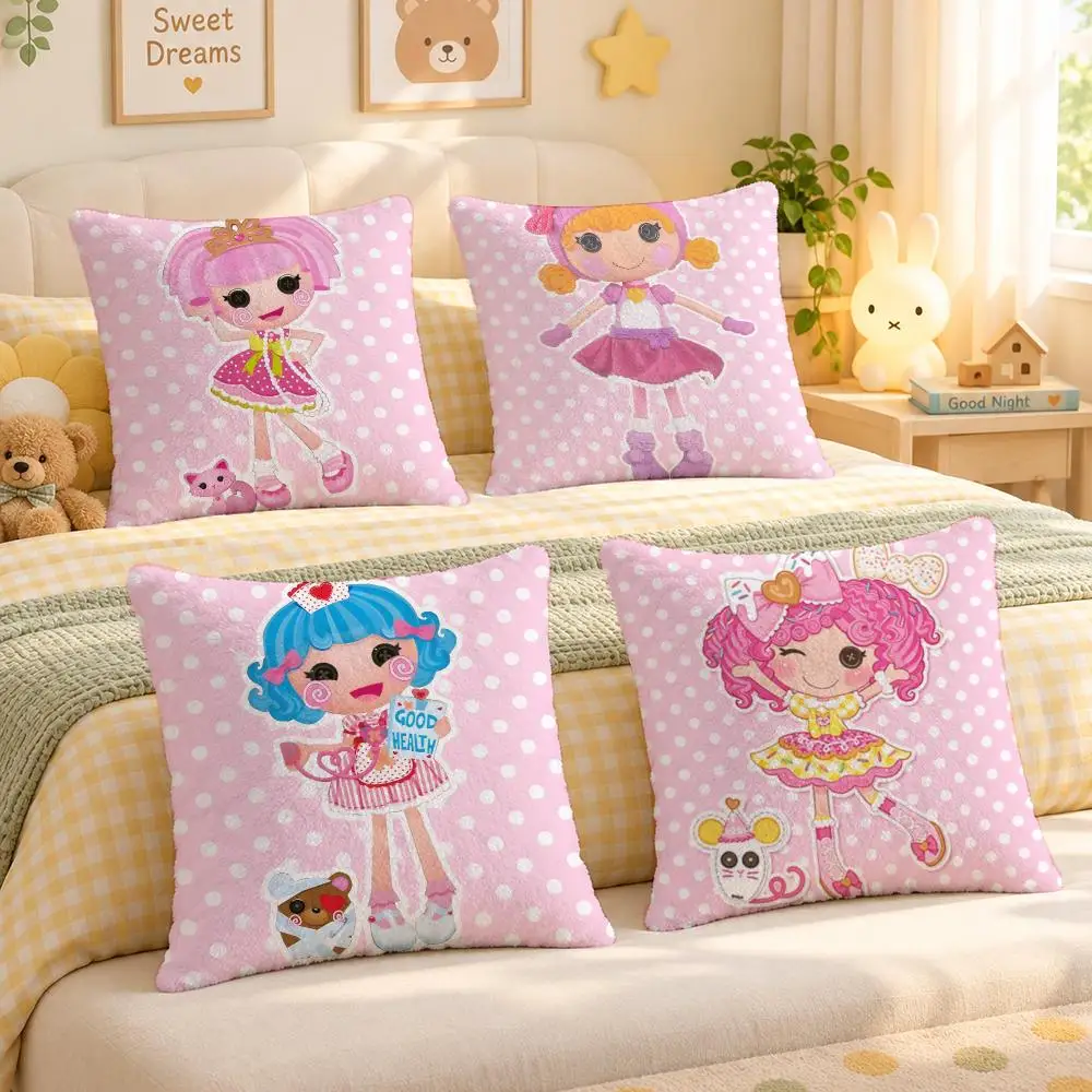 Doll Lalaloopsy Kawaii Retro Cushion Cover Personalized Soft Plush Pillow Living Room Home Sofa Bedroom Office Car Cushion