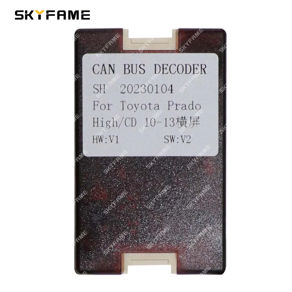 SKYFAME-Adaptador de cablagem de carro, Canbus Box, Decodificar Rádio Android, Cabo de alimentação para Toyota Land Cruiser Prado 150 LC150, 16Pin