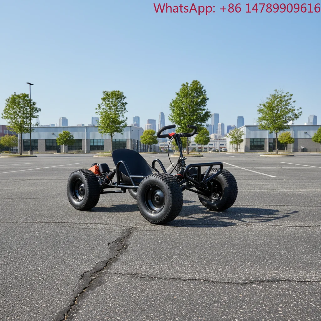 Veicolo Fuoristrada Potente Go-Kart a Benzina con Grandi Pneumatici, 4 Ruote per Corse Fuoristrada, per Adulti, Avventura all'Aperto