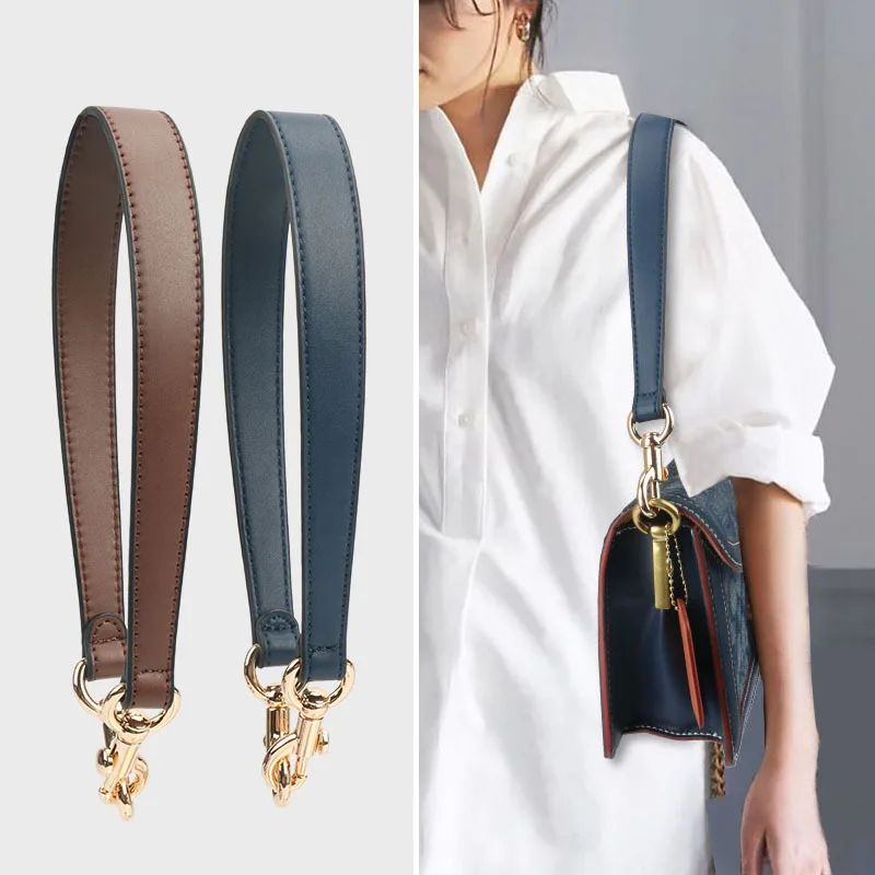 Pu Leather Handbag Strap Short Shoulder Bag Belt Replacement Bag Handle Fashion Armpit Bag Hand Carry Bag Accessories