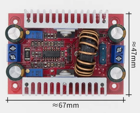 Moduł DC-DC 400W 15A Przetwornica podwyższająca Stały prąd Zasilacz LED Sterownik 8,5-50V do 10-60V Ładowarka napięciowa