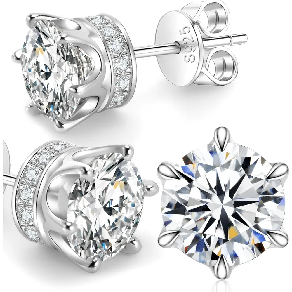 Moissanite Stud Ear… - image