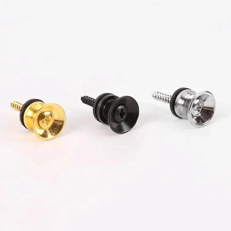 2Pcs Metal Guitar Strap Button Strap Fixing Pin with Fixing Screw Guitar Strap Lock Knob with Lock Classical Guitar Дальномер