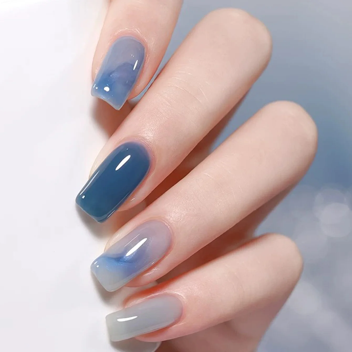 ยาทาเล็บเจล SHAKA สีฟ้าเขียวซานโตรีนี สำหรับฤดูร้อนและฤดูใบไม้ร่วง 1 ชิ้น รุ่นใหม่ปี 2025 สำหรับฮาโลวีน ใช้ได้หลากหลาย