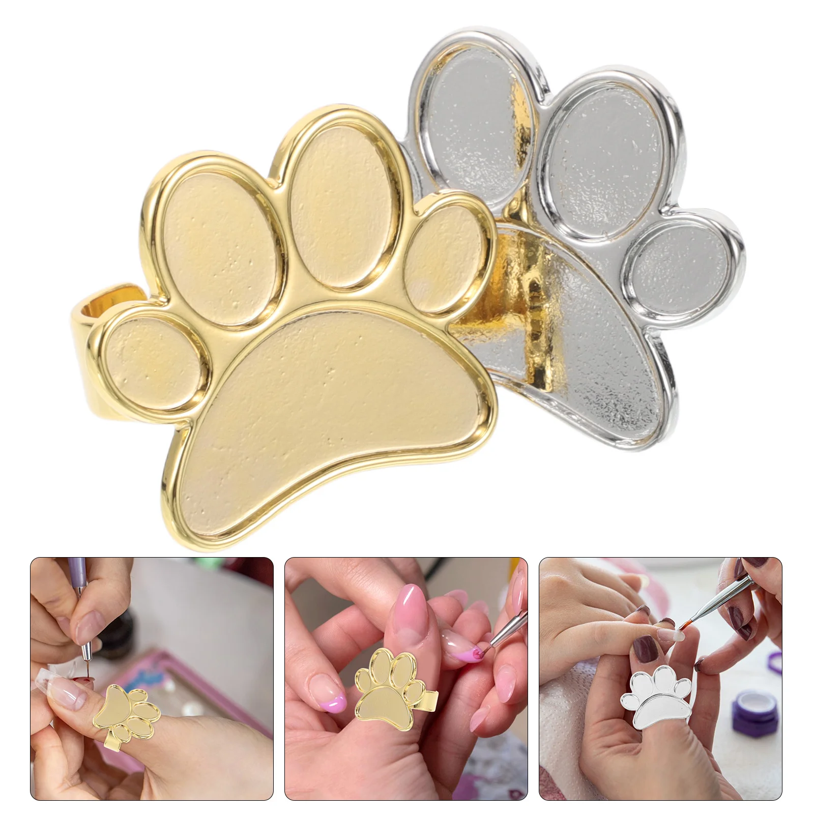 2 個マニキュアツール金属ディスプレイ混合パレット皿プレート爪偽ネイルホルダー塗装トレイ多機能