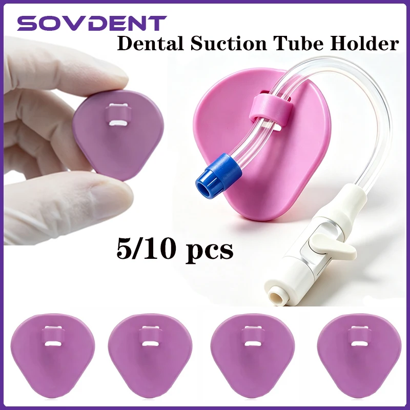 5/10pcs Autoclavable Dental Suction Tube Holder,  Saliva Outlet, Hve Tube Locator ,Oral Care Tool, Dental Consumables