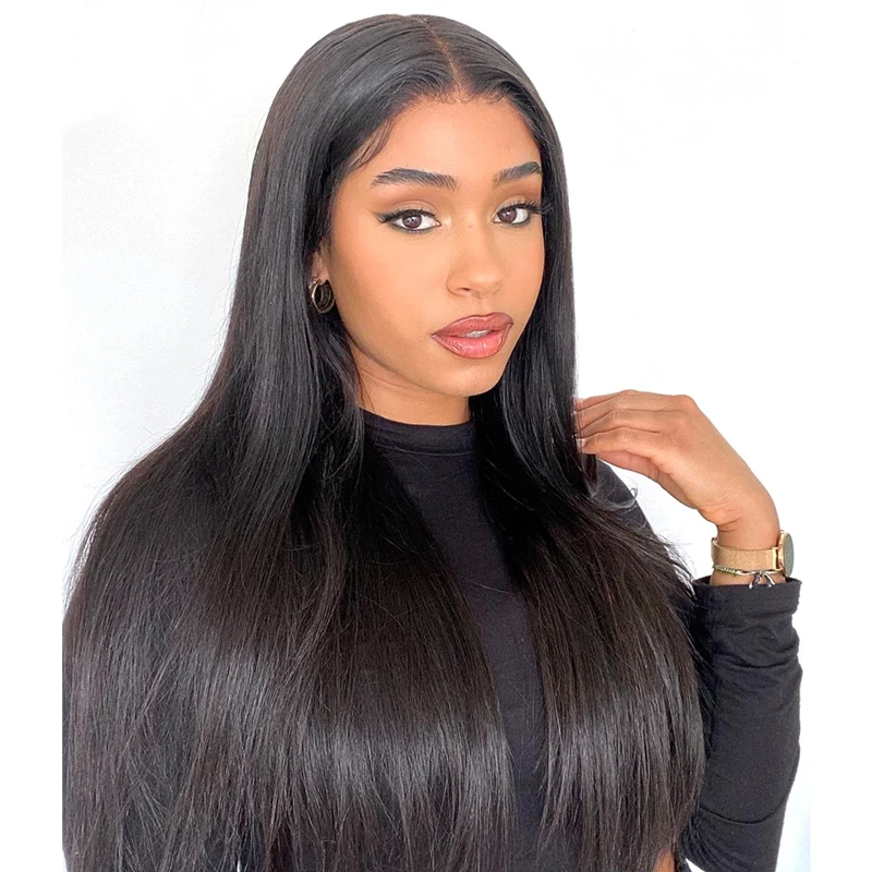 

ISEE HAIR Wig Brazilian Bone Straight Human Hair Wigs 13x4 Lace Frontal Wig Pre Bleached Knots Wigs For Women On Sale Clearance