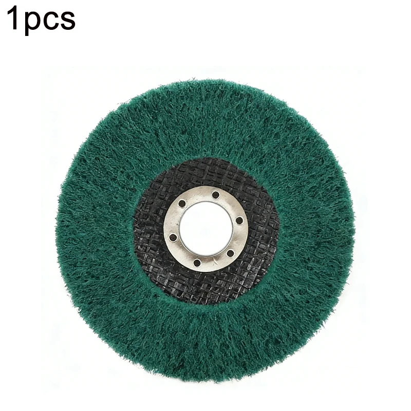 

1 шт. полировальный круг, 125 мм, зеленый, из нейлонового волокна, с ребристой поверхностью, абразивный диск, полировальная губка