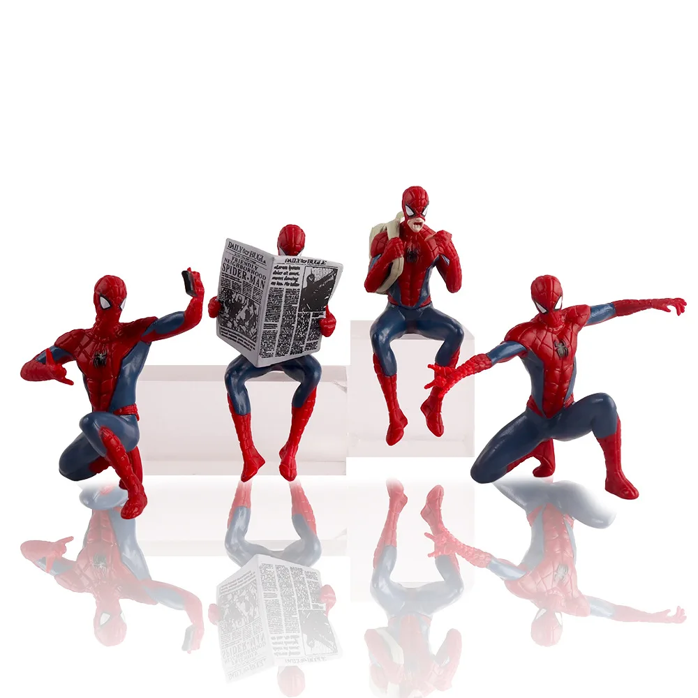 Figura de Acción de Spiderman de Marvel, Superhéroe de 7-9 cm, Colección de Anime de Spiderman, Mini Juguetes, Modelo, Regalo para Niños ﻿