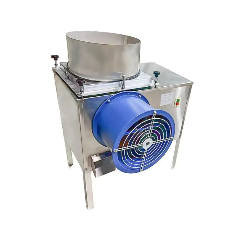 Custom Blue Air Blower Garlic Separator Adjustable Pressure Garlic Bulb Splitting Machine For Garlic Deep Processing Line