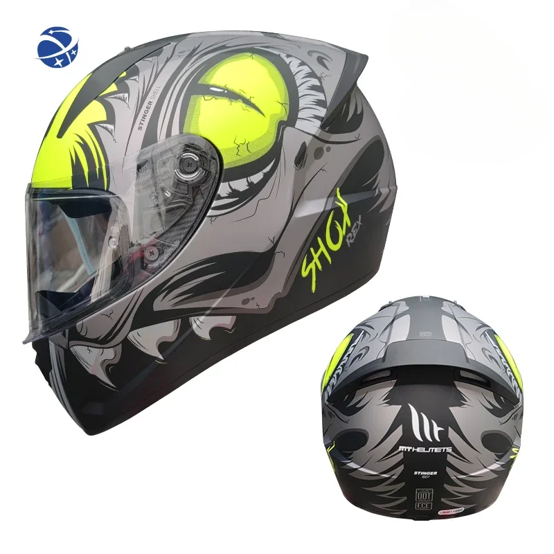 MT Full Face Motorcycle Helmet  for Men and Women Four Seasons HD Anti Scrathced Lens road bike motorbike riding helmet