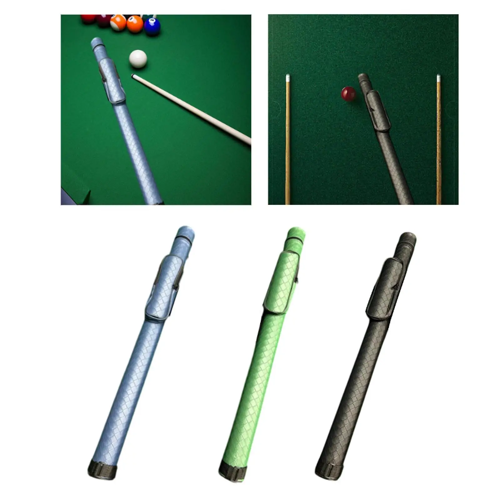 

Pool Cue Case Organizing with Zipper Accessories Protector Pouch Container Billiard Pool Cue Carrying Bag Billiard Pole Rod Box