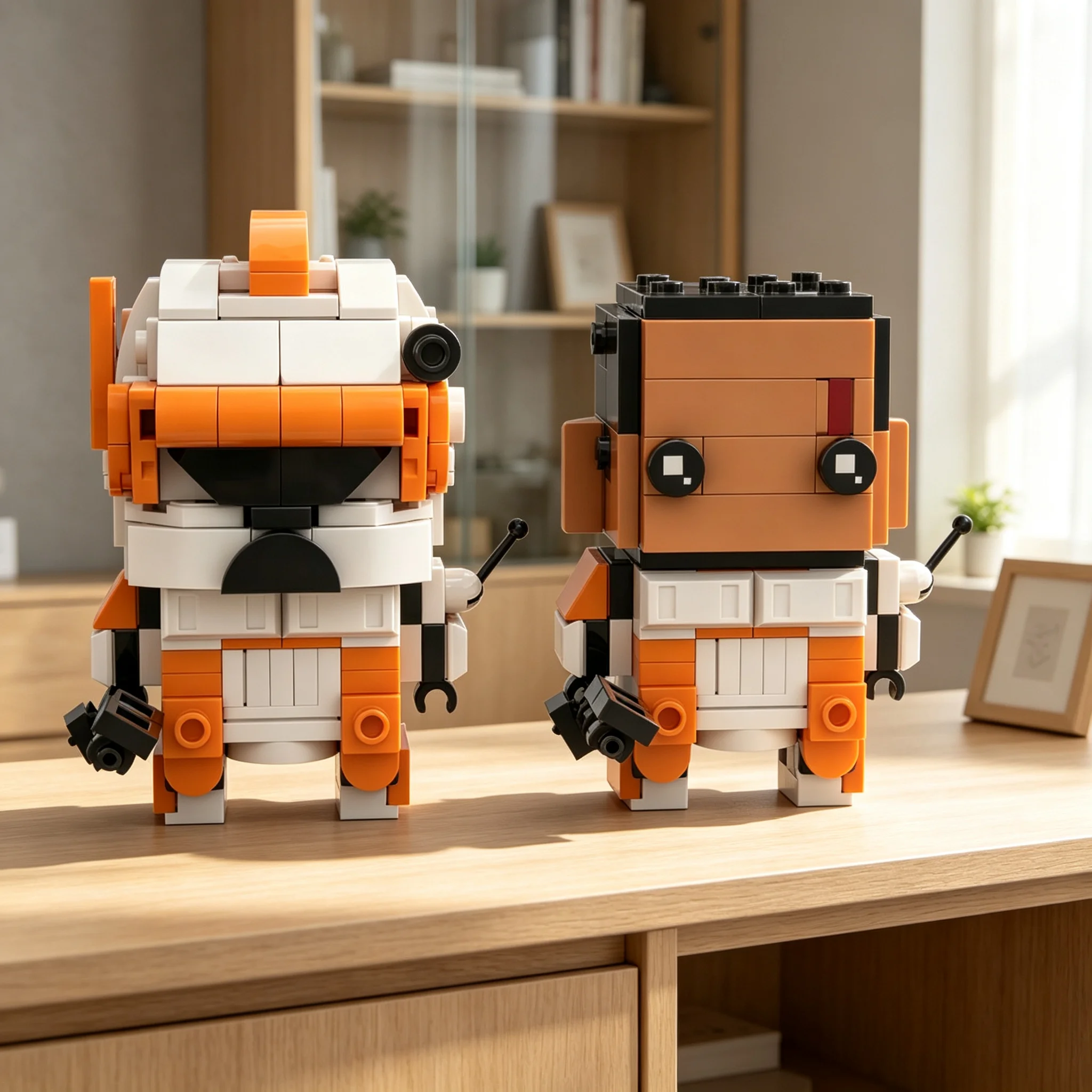 385pcs MOC Star Battle Phase 1 Commander Cody BrickHeadz Model Building Blocks Christmas Gift Toy Construction Education 3D DIY