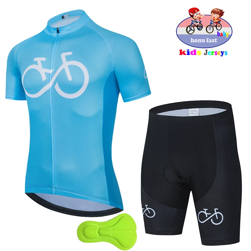 2023 Childrens Cycling Clothes Summer Kids Shorts Jersey Biking Suit Child Clothes MTB Children's Cycling Wear Equipment