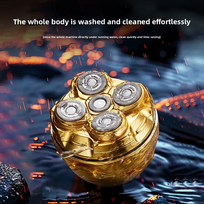 

2025 New Electric Razor Bald Razor Hair Clipper Rechargeable Magnetic Beard Knife Long Battery Life