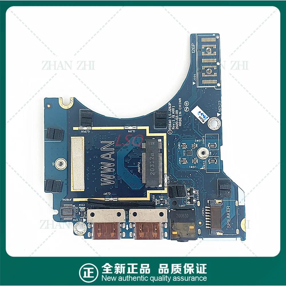 

Для USB-платы Dell Latitude 7410, плата адаптера, аудиоплата LS-J263P 0WDKDT