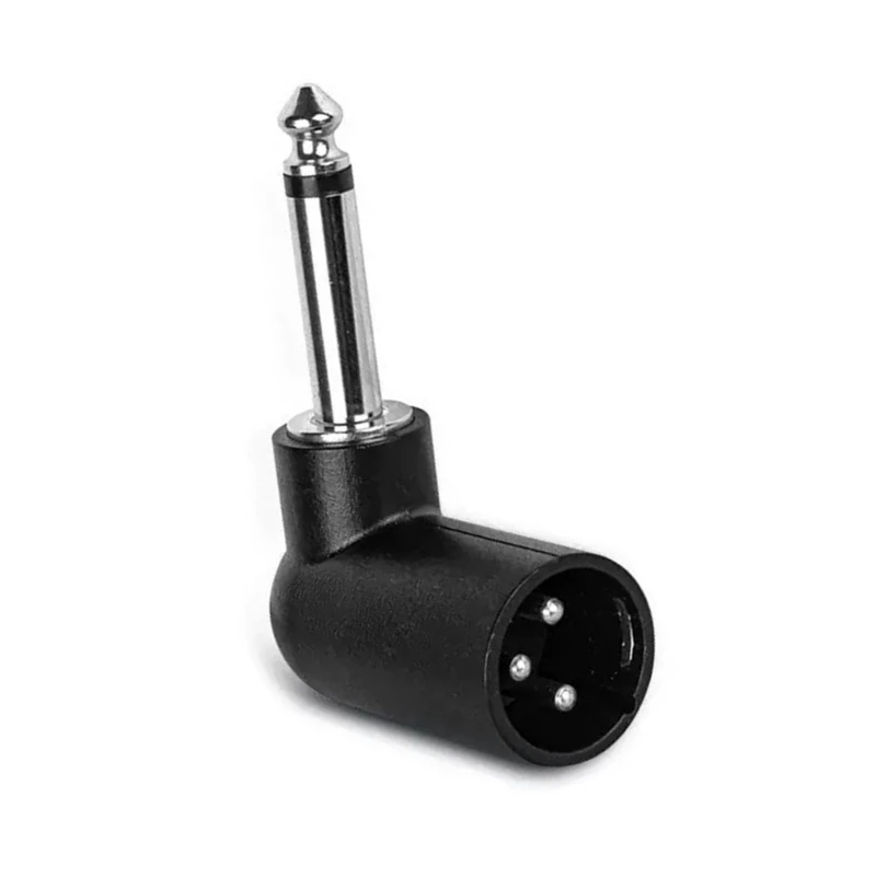 90 degree angle 3Pin XLR Female male To 1/4