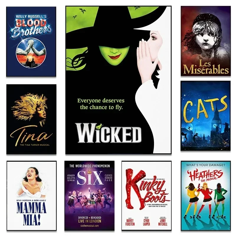 الكلاسيكية الموسيقية المشارك ستة هيذرز الشريرة تينا تيرنر الموسيقية حائط لوح رسم طباعة صورة فنية لغرفة المعيشة المنزل دي #1