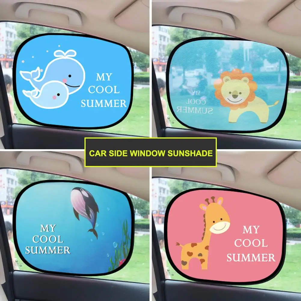 Electrostatic Adsorption Side Window Sun Block Cartoon Protection Visor Protection Heat Children Insulation Animal UV Sun H M3F5