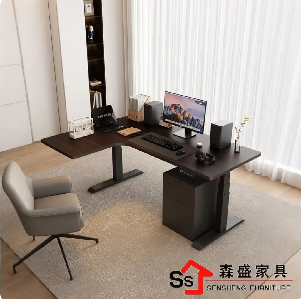 Corner Electric Lifting Home Study Book Desk Corner Lifting Computer