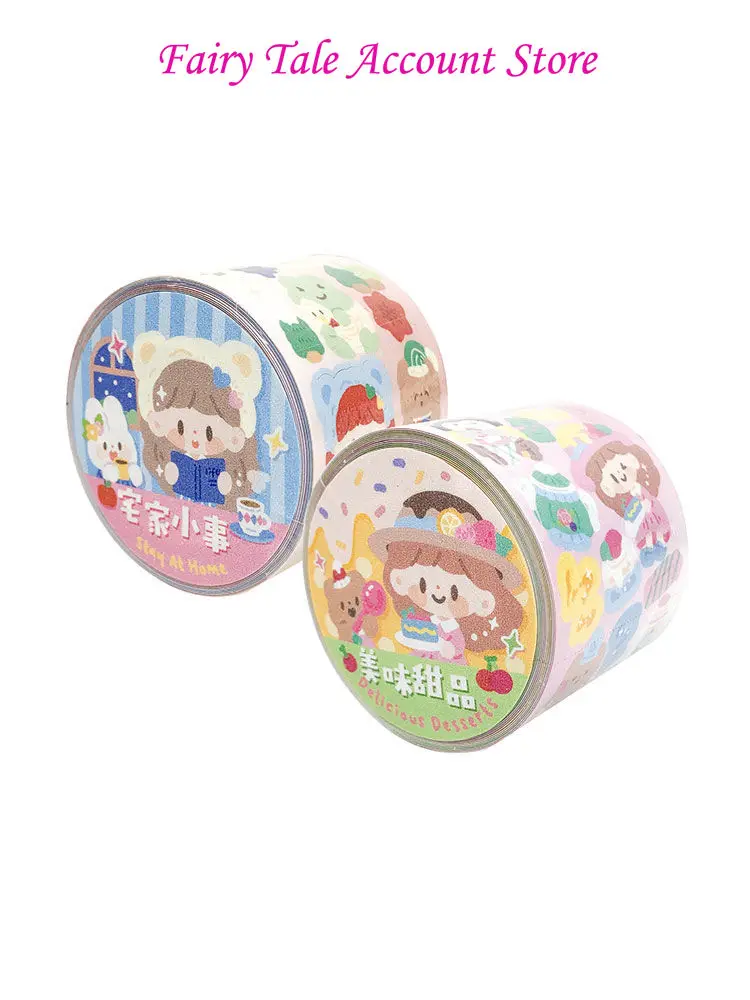 Imagem -05 - Guka Die Cut Tape para Meninas Zhuo Dawang Deliciosa Sobremesa Homewood Little Things Sticker Roll Tenda de Mão Adorável