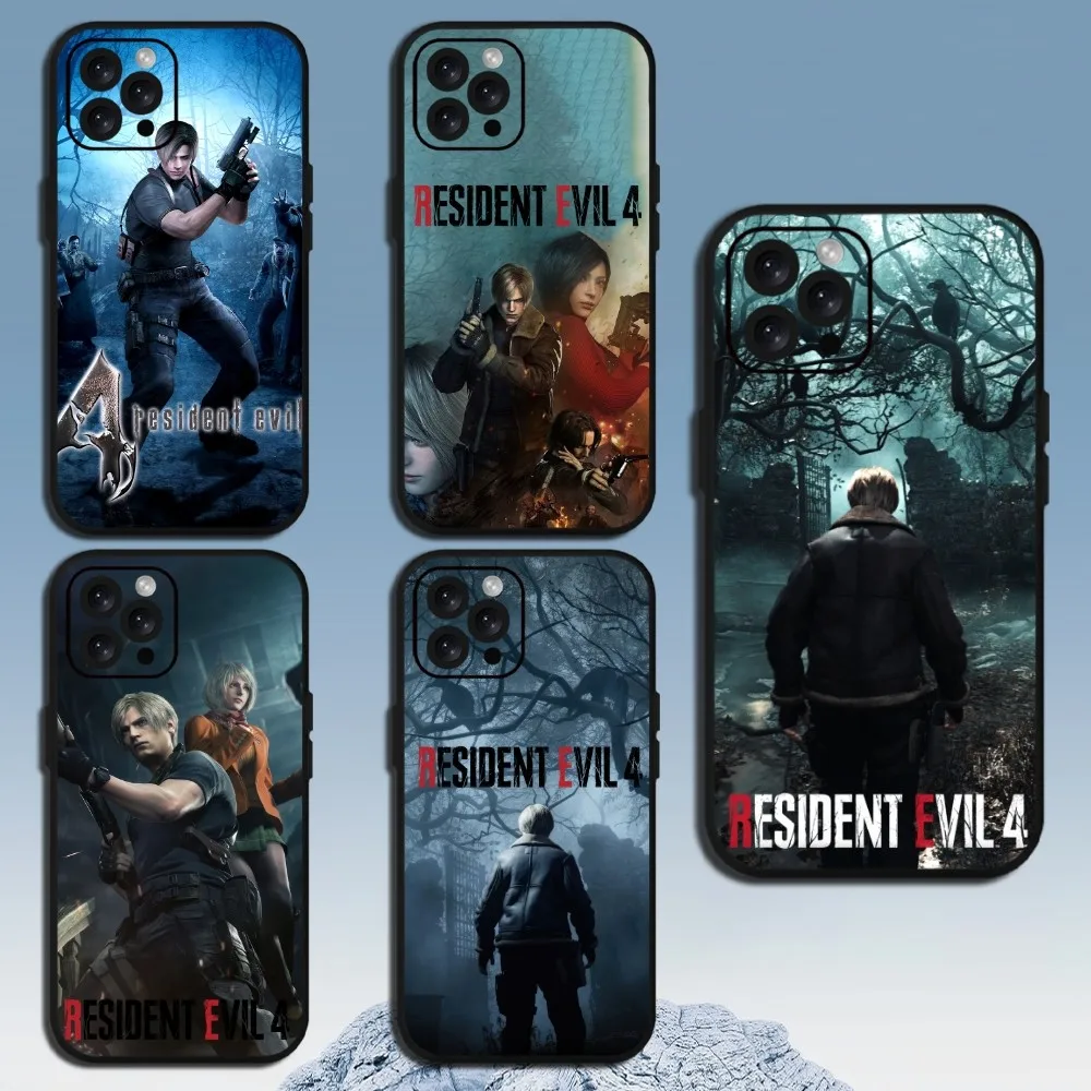 Jogo R-Resident E-Evil 4 Capa De Telefone, Tampa Do Telefone Para Samsung Galaxy S24 S23 S22 S21 S20 Ultra Plus S20FE